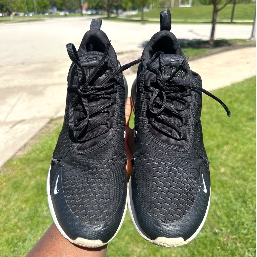 Nike Air Max 270 Men's Athletic Shoes Size 12 Black Anthracite White - Picture 7 of 14